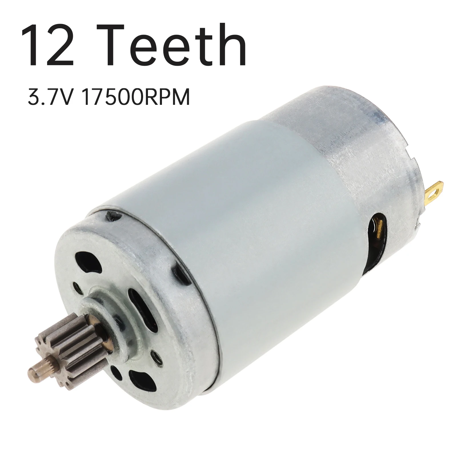 RS390 DC Motor 3.7V 17500RPM High Speed Large Torque Micro Motor for Electric Cleaning Brush / Home Appliances / Power Scrubber