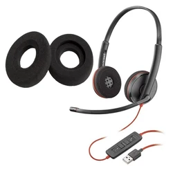 Foam Pads for Plantronics Blackwire 3200 3210 3220 3215 3225 USB 209747-101 Headse BW3215 BW3225 Ear Covers Earpads Cushion