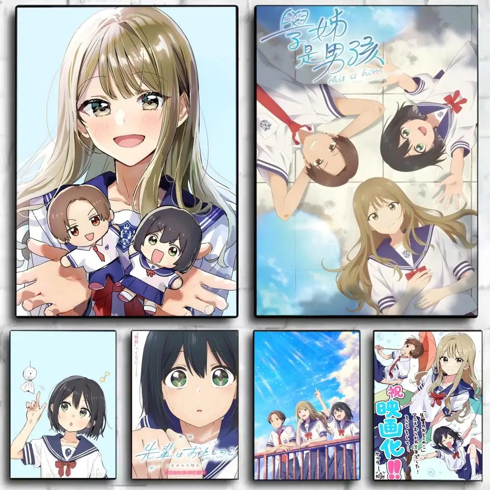 Tender S-Senpai Is an Otokonoko Gender-Bending Anime Art Poster Wall Art Print Decorative Mural Home Decor Gift Unframed
