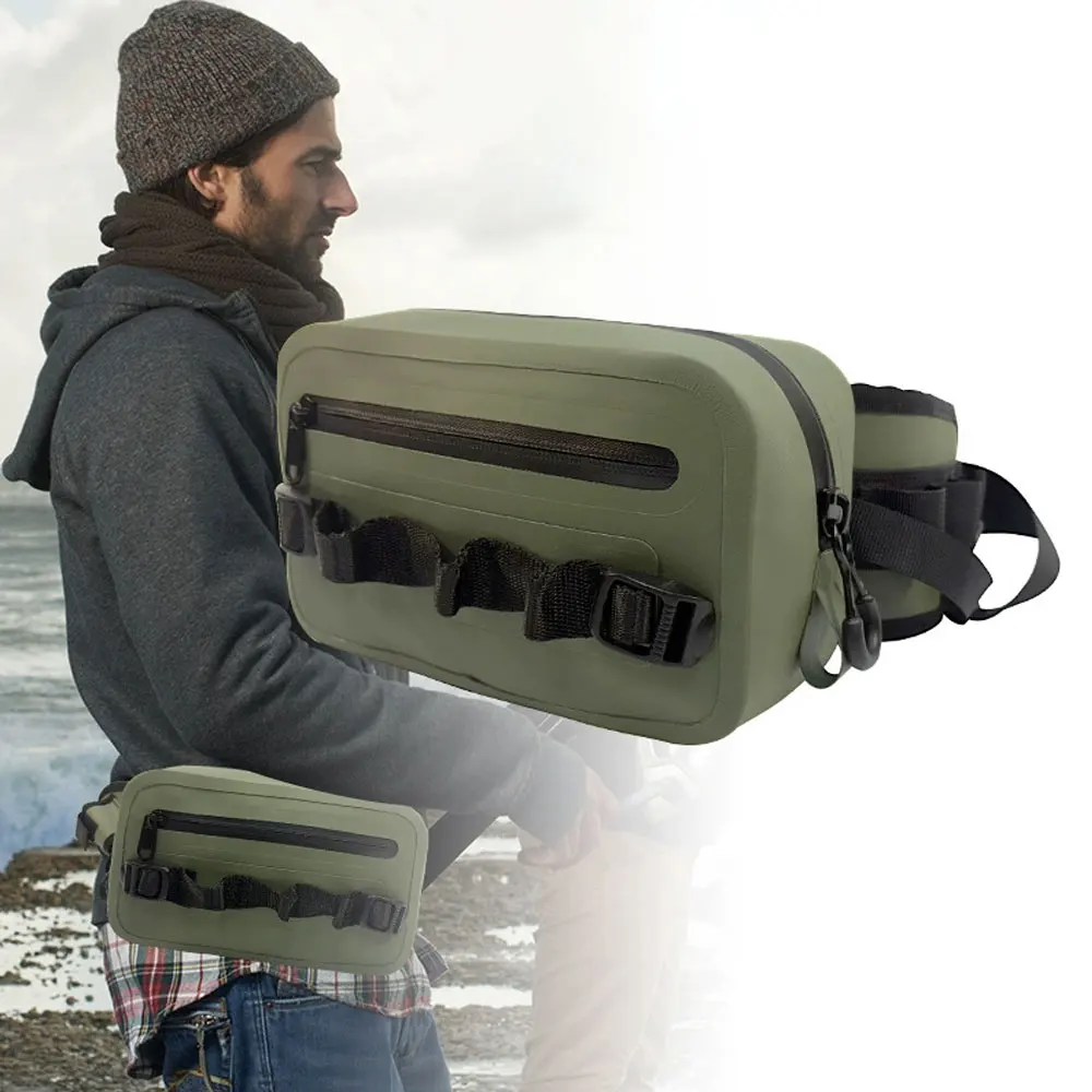 

Fishing Chest Waist Bag TPU Waterproof Fishing Tackle Bags For Men Fishing Fanny Pack Outdoor Sports Hunting Camping Packs