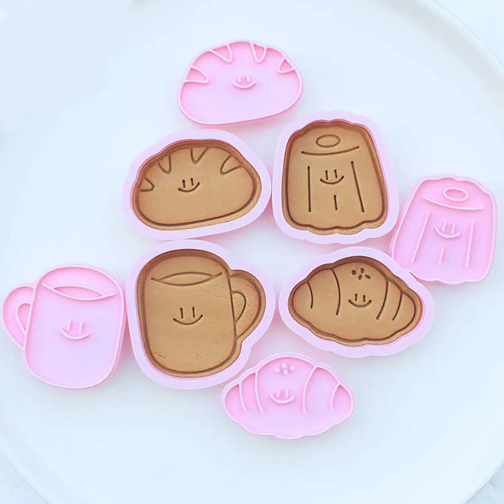 

Cartoon Bread Series Biscuit Mold 3D Stereoscopic Pressing Butter Biscuit Cookie Cutters