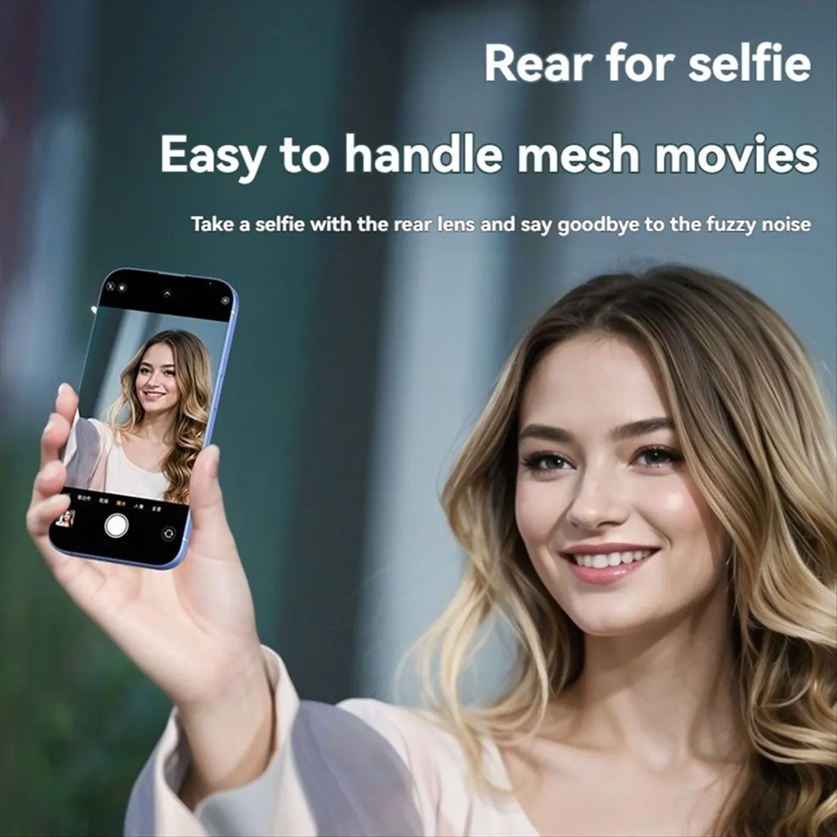 شاشة مراقبة قاذف شاشة مغناطيسية لاسلكية للهاتف المحمول للهواتف الذكية وتسجيل الفيديو المباشر باللون الأبيض #3