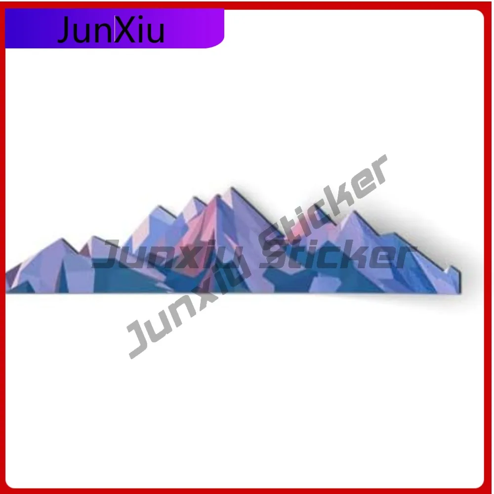 

Mountains Geometric Shape Cool Limited Durable Modern Motorcycle Decal Decoration Waterproof Vinyl Car Laptop Window Bumper