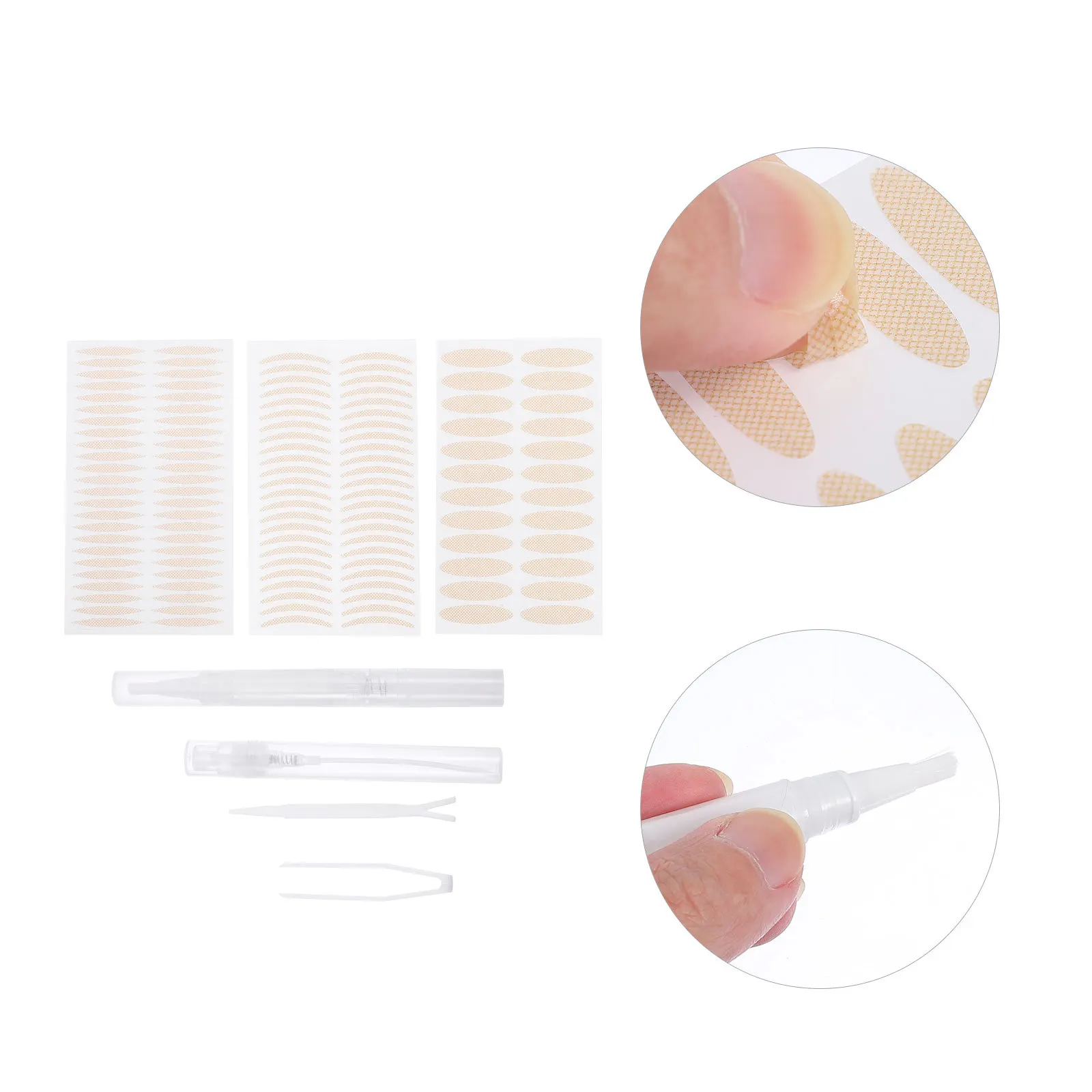 

1Set Ultra Thin Invisible Double Eyelid Tape Natural Finish Eyelid Sticker for Attractive Round Eye Look Stylish Eye Accessory