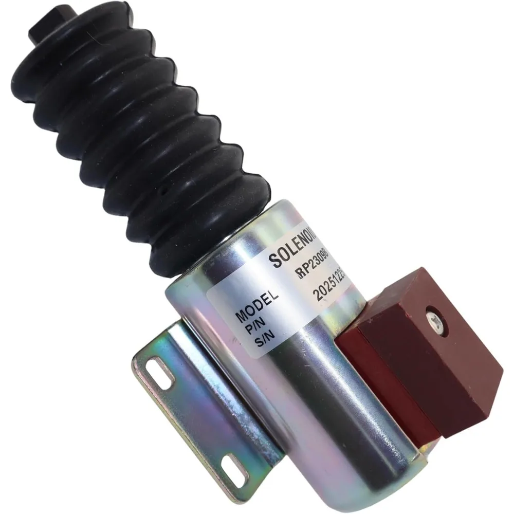 12V Cut Off Solenoid Stop Solenoid Shutoff Solenoid Replacement RP2310B RP23-10B for Murphy 3 Terminals