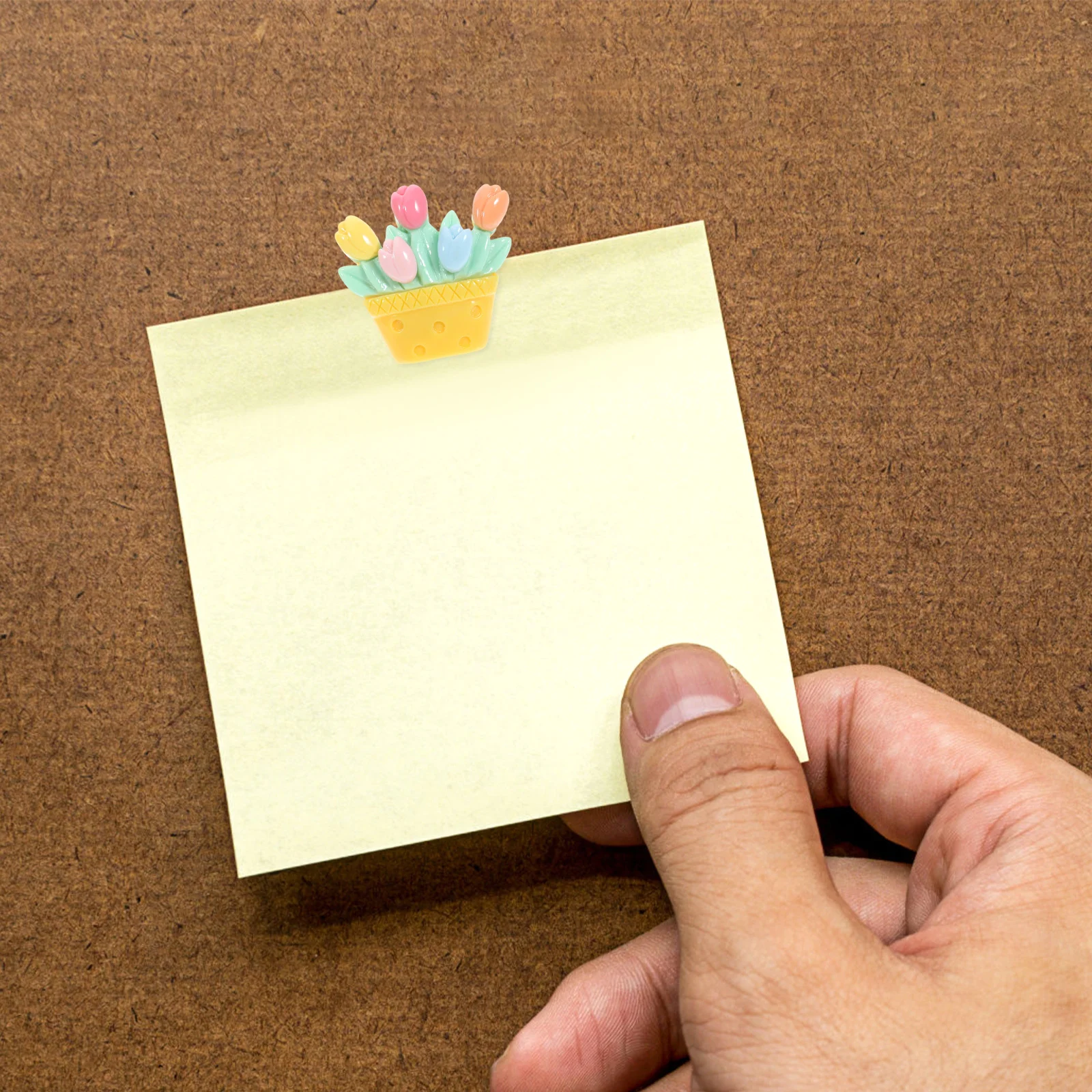 20 قطعة دبابيس دفع مريحة على شكل زهرة مسامير الإبهام لون مشرق تصميم إمدادات المنزل مكتب الملحقات مسامير الإبهام #2