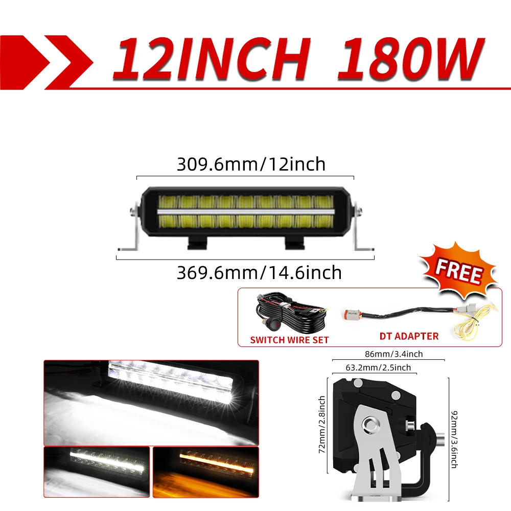 CO LIGHT 32 Inch LED Lichtbalk Dubbele Rij Spot Flood Driving Combo Offroad Anti-verblinding Schroefloos IP69 LED Werkverlichting voor SUV ATV