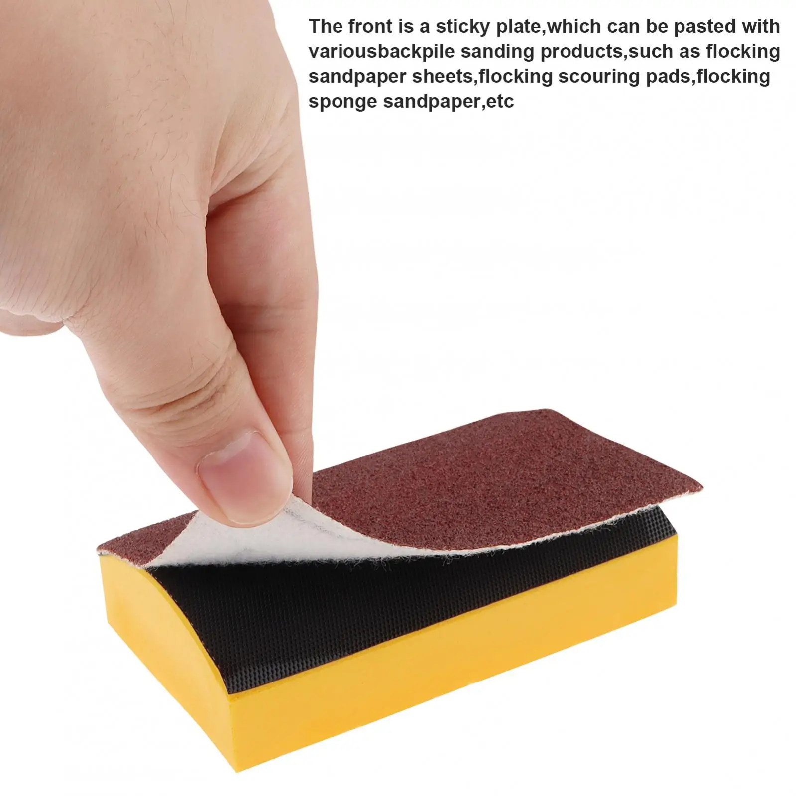 Hand Sanding Polishing Block Grinding Block Multiple Shapes Contoured Sanding Block for Sand Wood Furniture / Home Crafts Tools