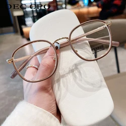 Retro Square Women Glasses Frame Fashion Ultra Light Optical Prescription Eyeglasses Frames Men Clear Lens Eyewear