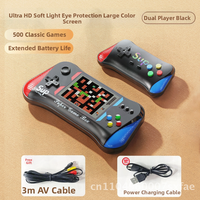 X7M Handheld Game Machine 500-in-1 Retro Nostalgic Double Tour HD 3.5 Inch Screen USB Wired Game Console for Ages 6-14