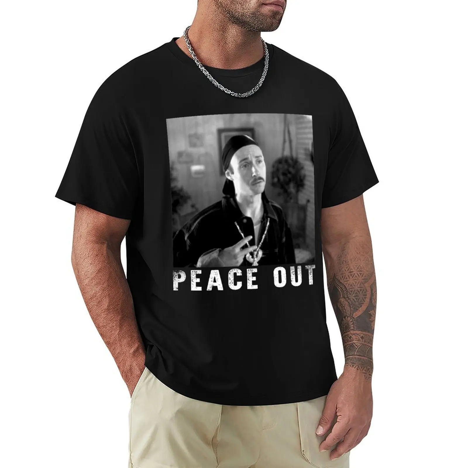 peace out napoleon art dynamite T-Shirt Basic Lightweight Short Sleeve Tee