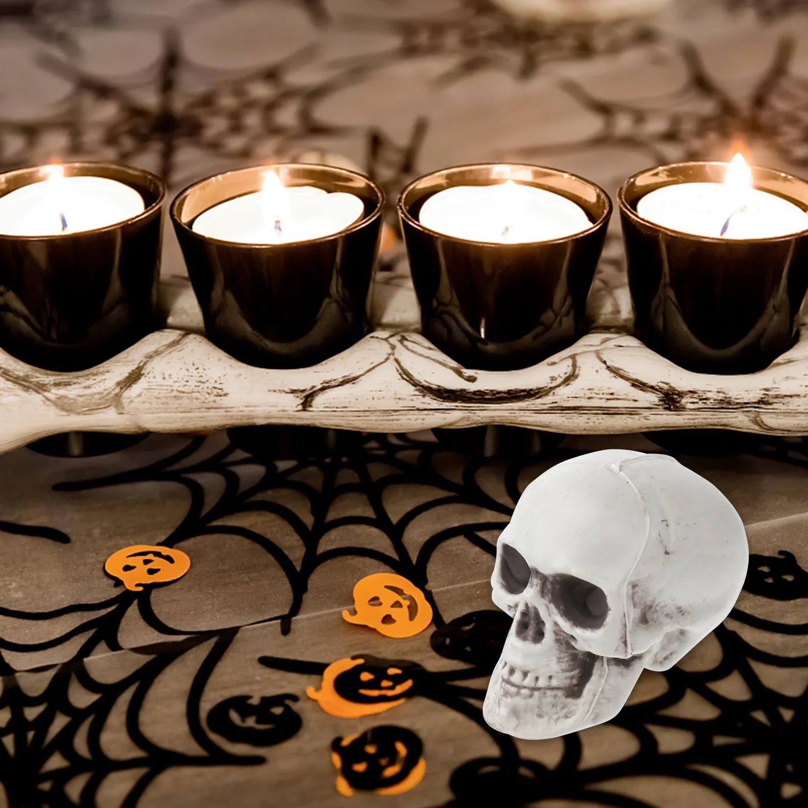 4Pcs Plastic Skull …