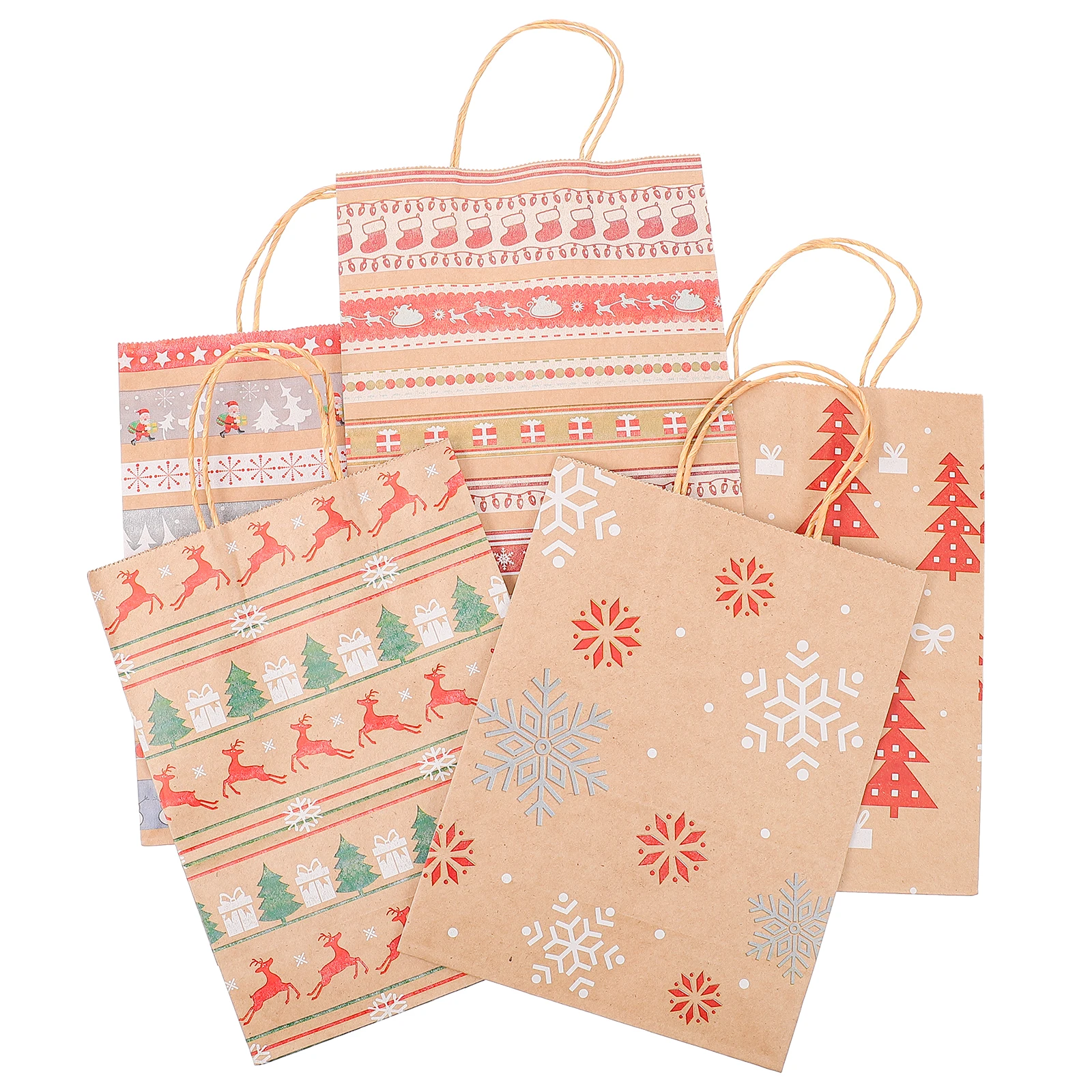 

20pcs Gift Bags Kraft Paper Lightweight Durable Practical Storage Wrapping Pouches Packaging Souvenir Shopping Bags Candy Tea