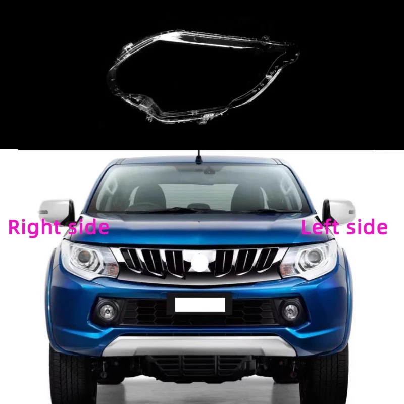 

For Mitsubishi Triton L200 2015 2016 2017 2018 2019 Headlight Shell Headlamp Cover Replacement Lamp Shade Headlamp Lens Glass