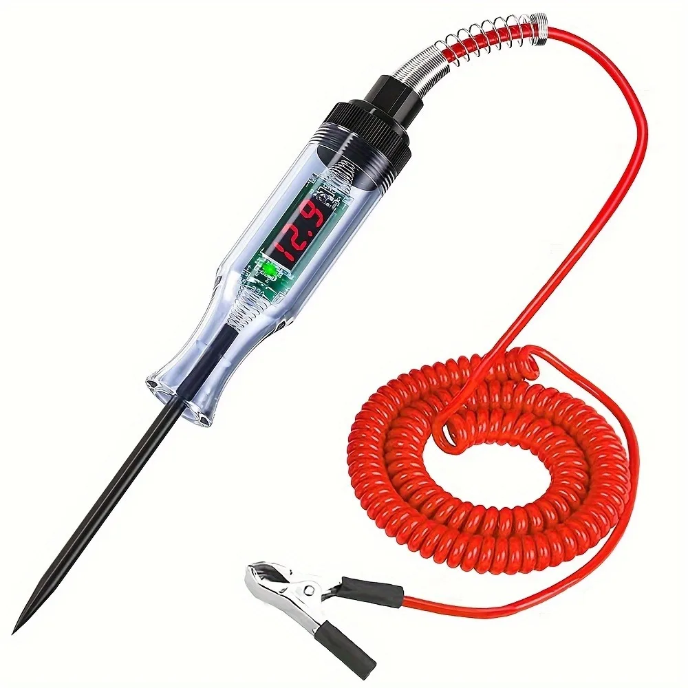 Automotive Voltage Detection Pen Automotive Fault Repair Circuit Tester Digital Backlight Automotive Fuse Diagnostic Probe Test