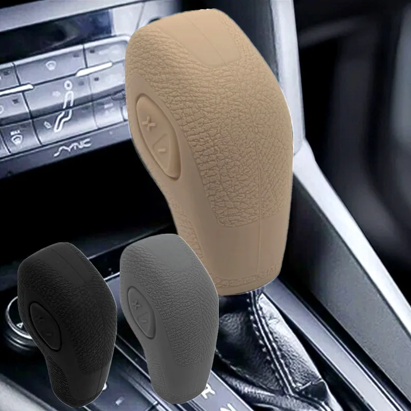 For Ford Left-Hand Drive Car Silicone Automatic Gear Shift Lever Protective Cover 2018-2021 Tourneo Custom New Energy 2011-2016 B-Max 2011-2017 C-Max 2011-1205 Grand C-Max Transmission Gear Shift Lever Protective Cover