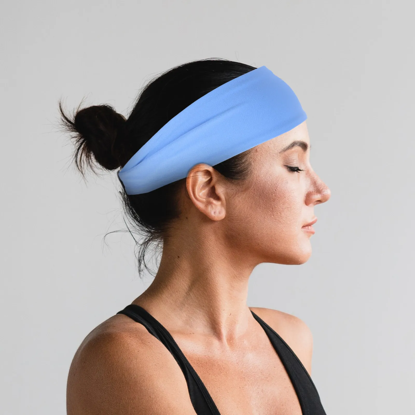 Soft Elastic Wide Headband for Running, Yoga, Fitness – Non-Slip Sweatband for Workout & Daily Use