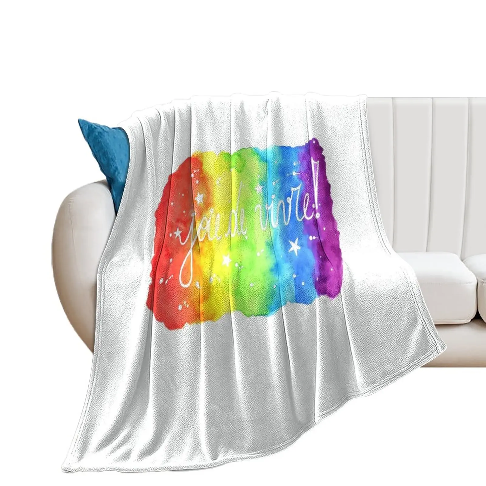 

Joie de Vivre! - Joy of Life Throw Blanket Blankets Sofas Of Decoration Custom Blankets