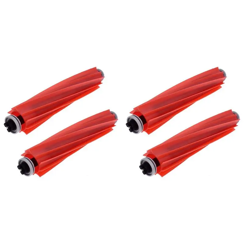 A98E-4PCS Rubber Main Roller Brush Replacement Parts For Roborock S7/S7 Maxv/S7 Maxv Plus/S7 Maxv Ultra Robot Vacuum Cleaner