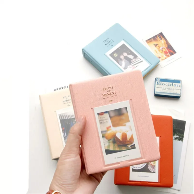 High quality Mini 8 Photo Album (64 slots) Pieces of Monet Multi-Color 3 inch Mini Vintage Album Card Stock