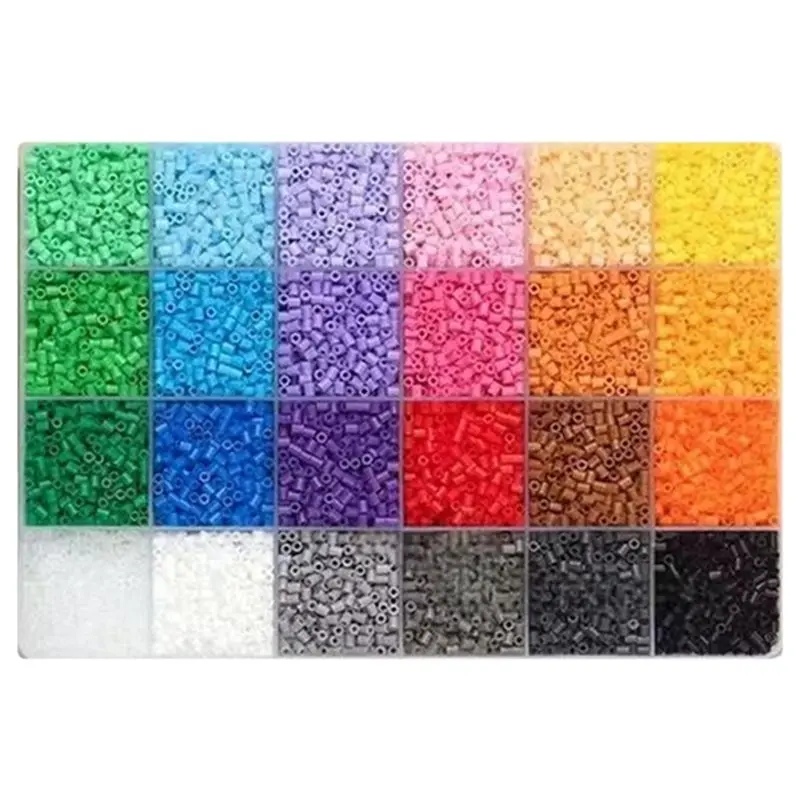 

AT43-Each Grid Contains 500Pcs Mini Perler Hama Beads Iron Beads For Kids Diy Puzzles High Quality Handmade Gift