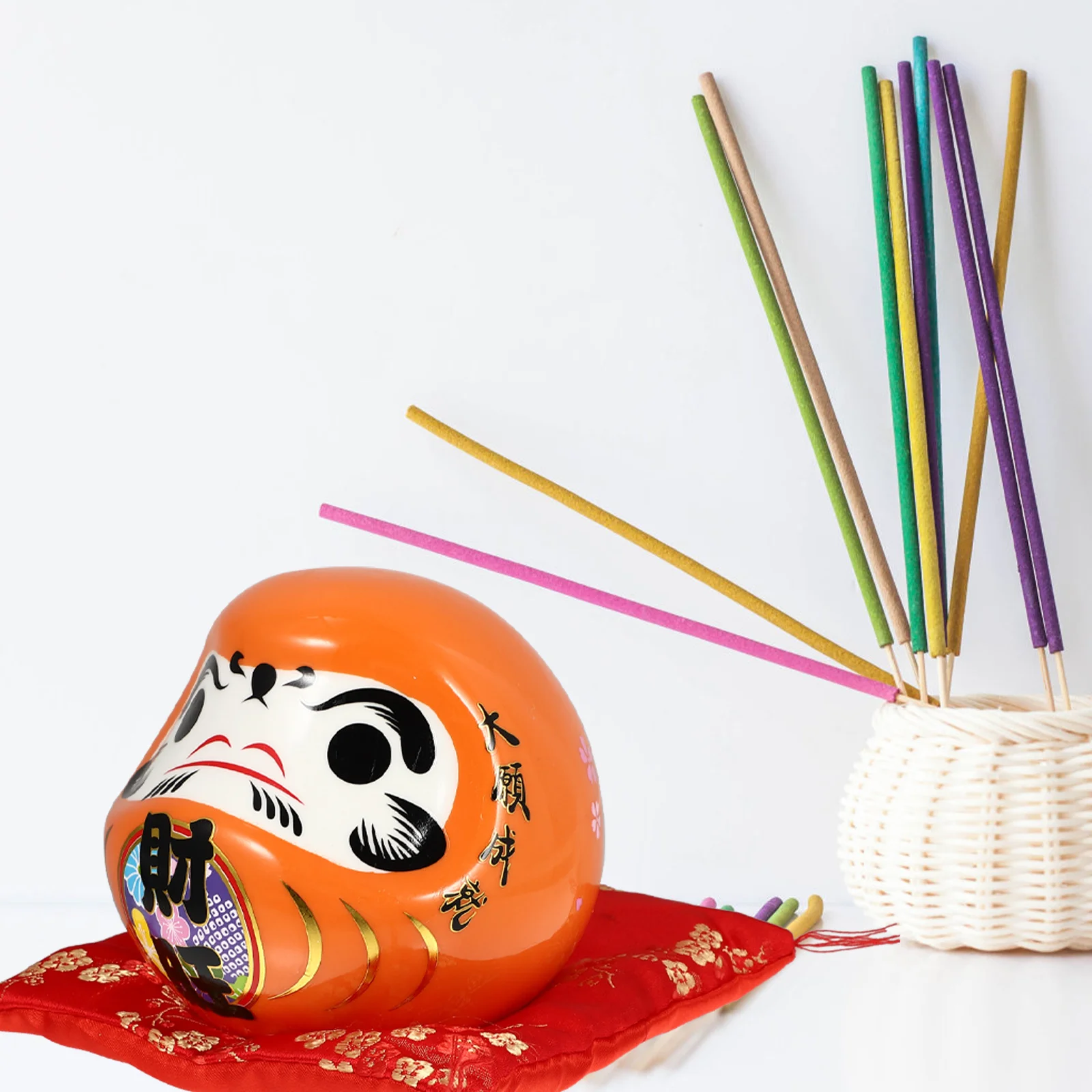 

1Pcs Daruma Style Coin Bank Cartoon Money Saving Box for Unique Creative Pot Home Decor Ornament Money Saving Box