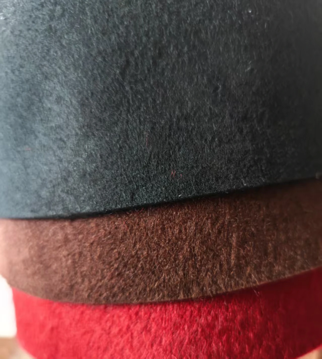 قبعات صلاة العيد للرجال المسلمين 100% صوف حقيقي أخضر بني أسود كوفي قبعة أغطية الرأس قبعات بيريه مصنوعة يدويًا قبعة ربيعية أنيقة #6