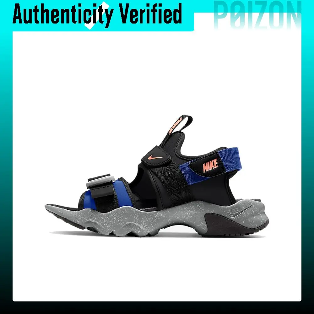Nike Canyon Beach Sandals Women's Black Blue CV5515-003
