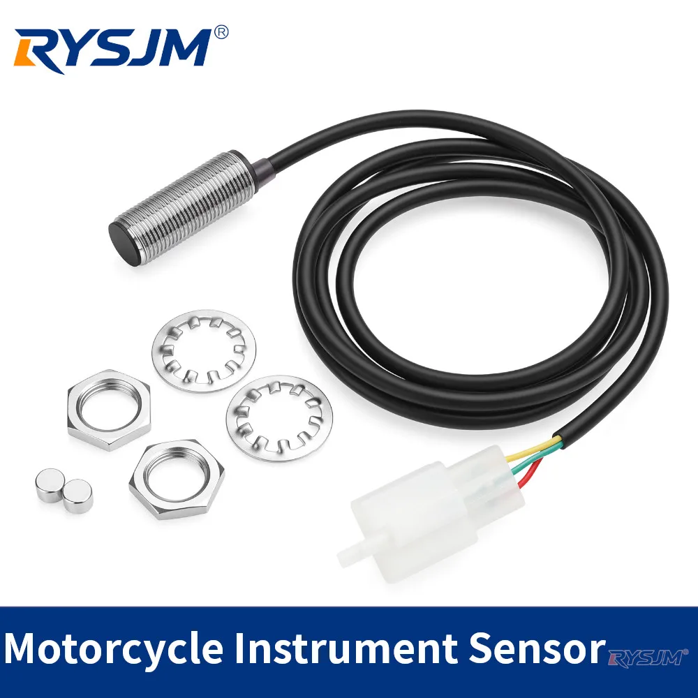 1X Speedometer Motorcycle Sensor Universal Replacement Kit Motorcycle Speed Meter Sensor With 2 Magnets For Motorbike Instrument