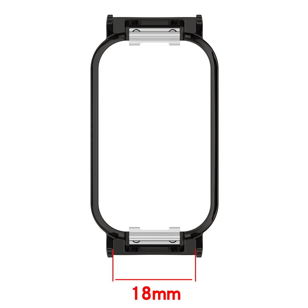 Metal Connector Headers Frame Bumper Cover For Redmi Band 2 Band2 Protective Case For 18mm Width Smart Watch Strap Accessories