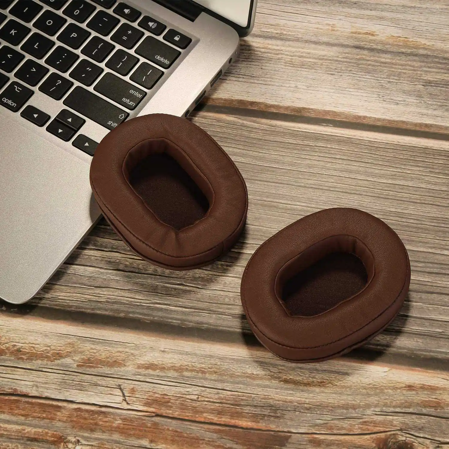 Replacement Ear Pads for ATH M50X Fits Audio Technica M40X M30X Brown