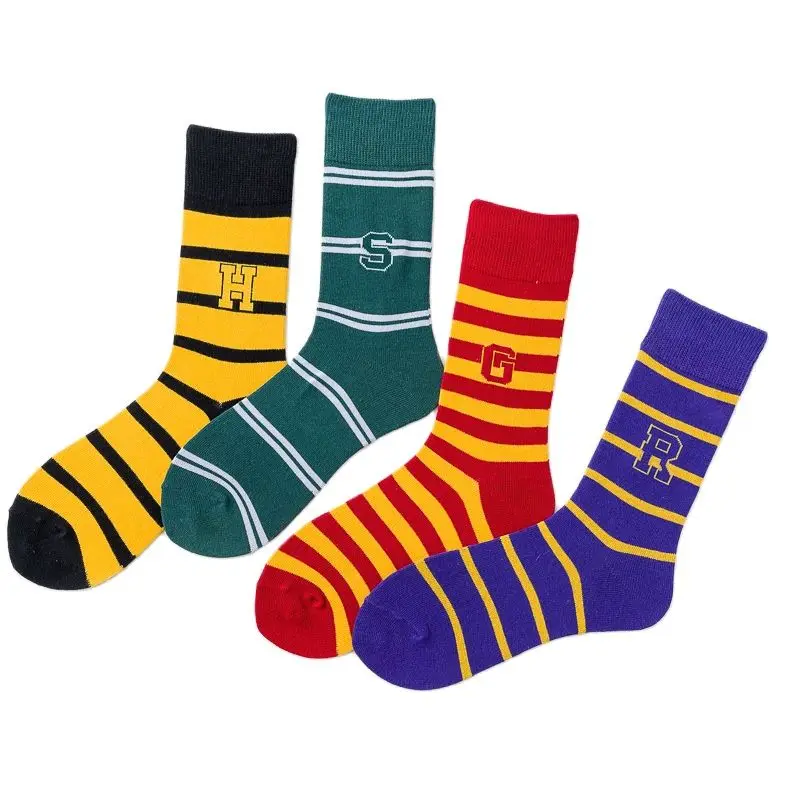 1 Pair Funny Women Socks Men Girl Mystery Magician College Cosplay Party Wizard Gift Fans Size 35-43 Designer  Wholesale - view 2