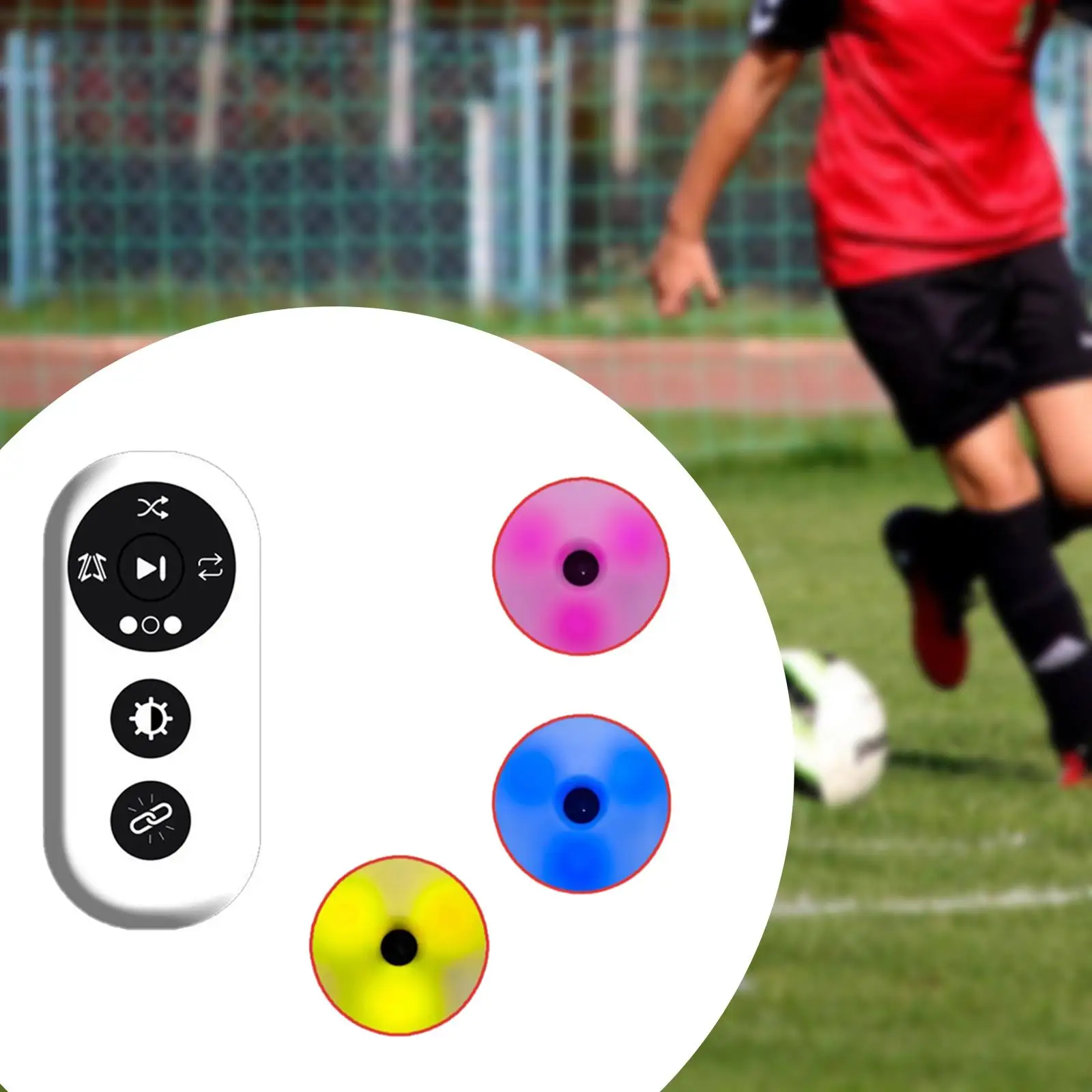 

3Pcs Reaction Training Light Training Lamp LED Speed Agility Response Equipment or Running Basketball Fencing Fitness Soccer