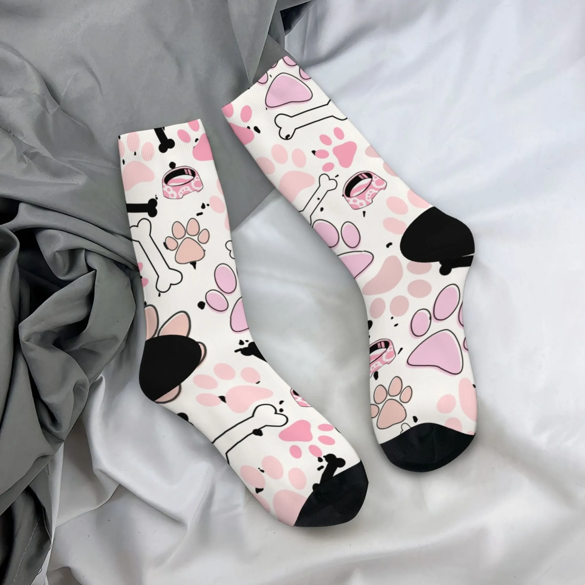 

Носки с милой собакой, носки с рисунком лапы, мягкие, приятные для кожи женские повседневные носки, очаровательные носки для любителей домашних животных