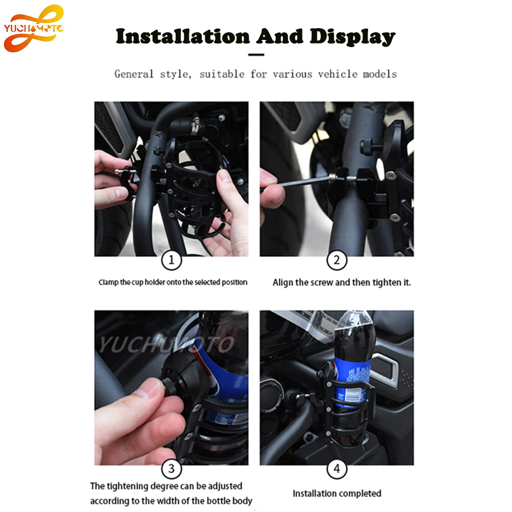 Motorcycle Water Bottle Cage Drink Cup Holder Mount Accessories For YAMAHA Tracer 900 700 GT tracer700 Tracer 7 2016-2023