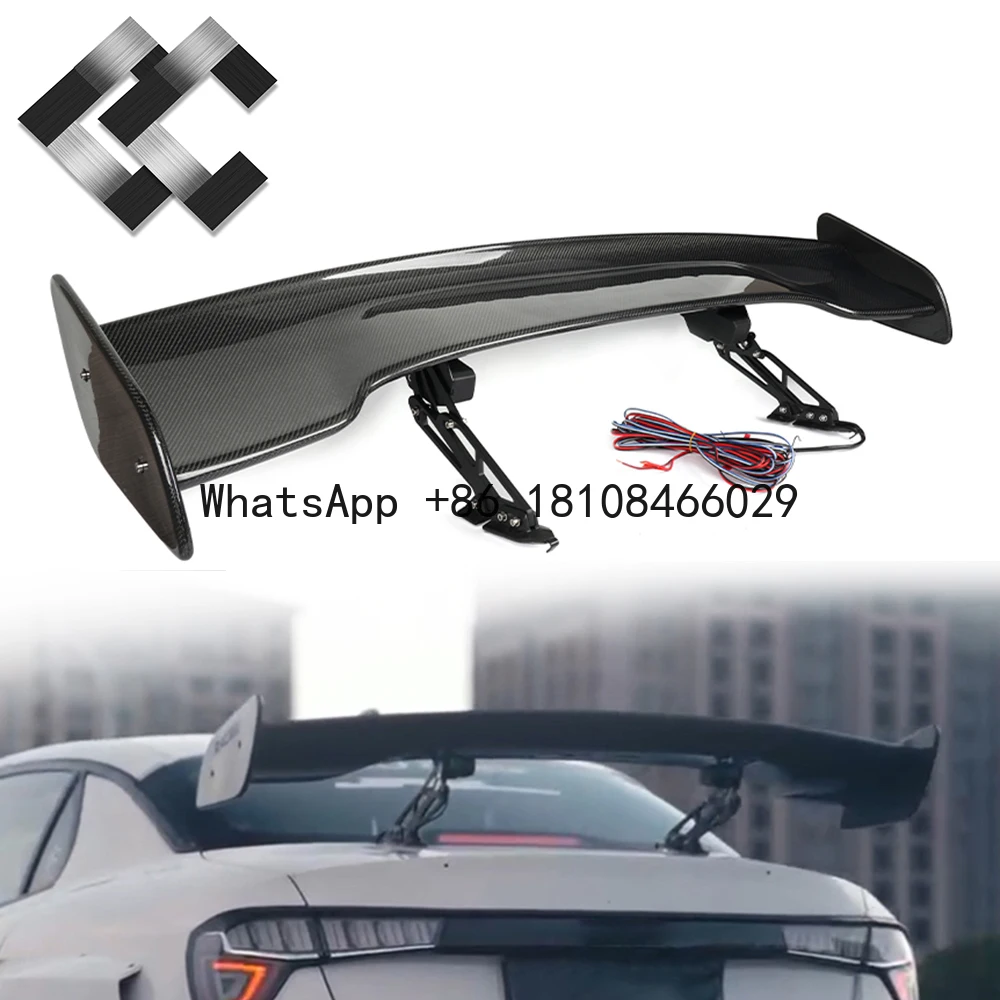 

Electric Automatically Rear Spoiler GT Style Car Electric Spoiler Carbon Fiber Adjustable Universal Electric Spoiler