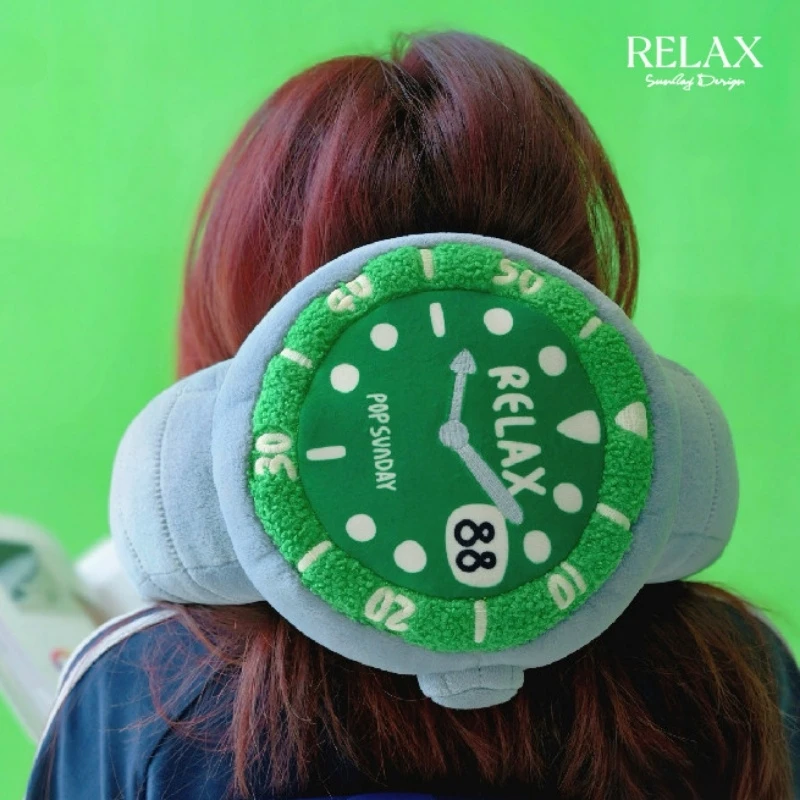 Popsunday Official Relax Neck Pillow Portable Plush U-Shaped Travel Neck Pillow Soft Nap Cushion Girls & Couples Birthday Gift