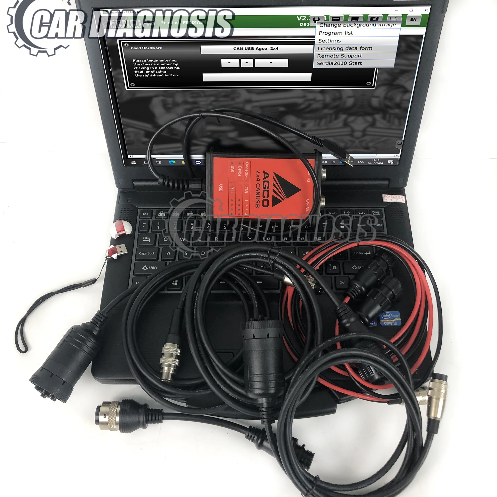 

Truck Diagnosis for AGCO EDT CANUSB DIAGNOSTIC Tool for Agricultural Machinery Tractor Electronic Diagnostic Kit Fendt fendias