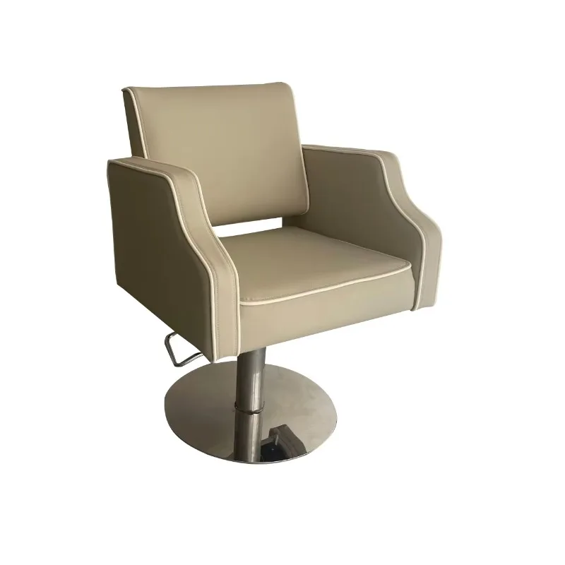 Comfortable Synthetic Leather Barber Chair with Customizable Color LOGO Hydraulic Pump & Foldable Design for Salon School Use