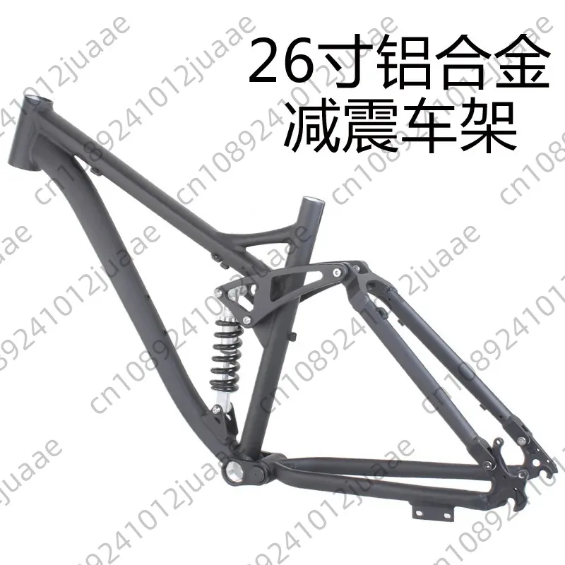 26 Inch Full Suspension MTB Bike Frame Aluminum Alloy 4 Bar Linkage Rear Shock Mountain Bike Frame Disc Brake QR