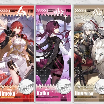 12 stijlen Game Honkai: Star Rail Scroll Canvas Posters en Prints Decoratie Muur Opknoping Schilderen Dan Heng 7 Maart Home Decor