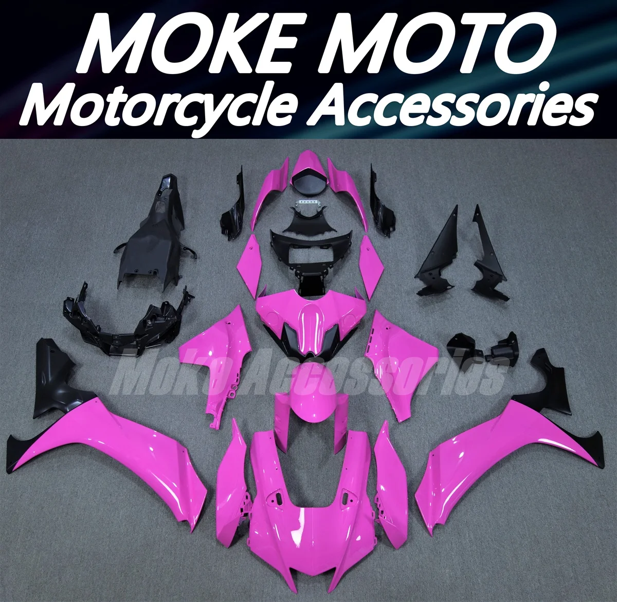 

Motorcycle Fairings Kit Fit For Yzf R1M R1 2020 2021 2022 2023 Bodywork Set Abs Injection Pink Black