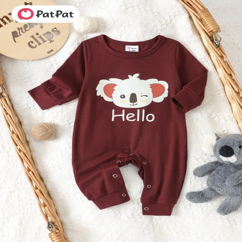 PatPat Childlike Koala Loose One-Piece Jumpsuit Baby Boy