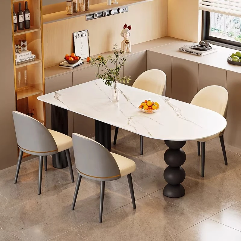 Mesa de Jantar de Canto que Economiza Espaço, Designer Nórdico Moderno de Luxo, Mesa de Jantar para Sala de Estar, Mesas de Jantar, Móveis de Cozinha