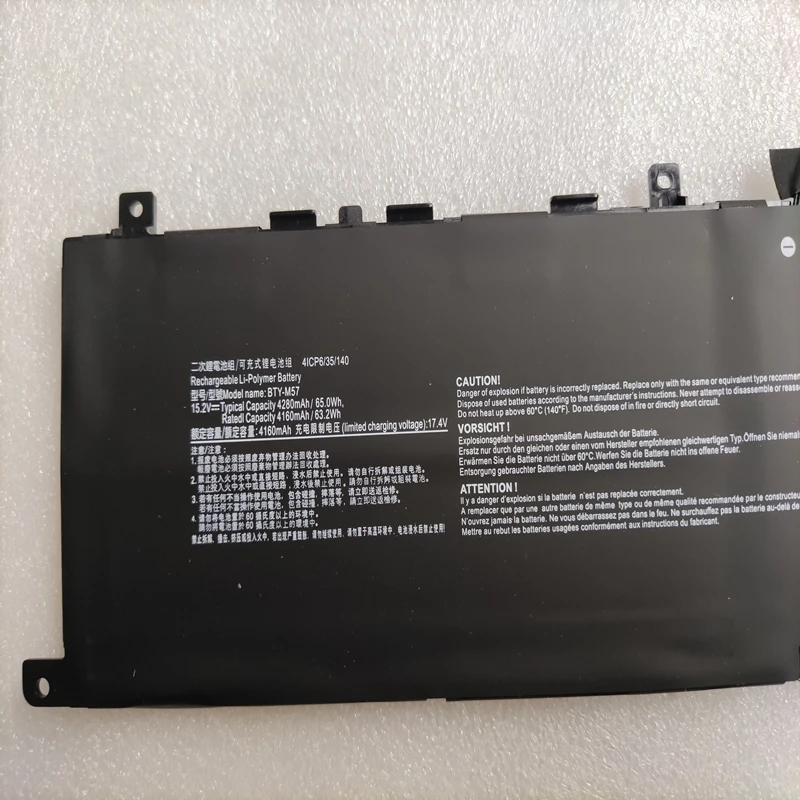 BTY-M57 MS-17K3 Laptop Battery For Msi GP66 Leopard 10UG 10UE 10UH 11UG 11UH GP76 018GP76 444GP66 Stormtrooper 2 Pro GS65 9SE