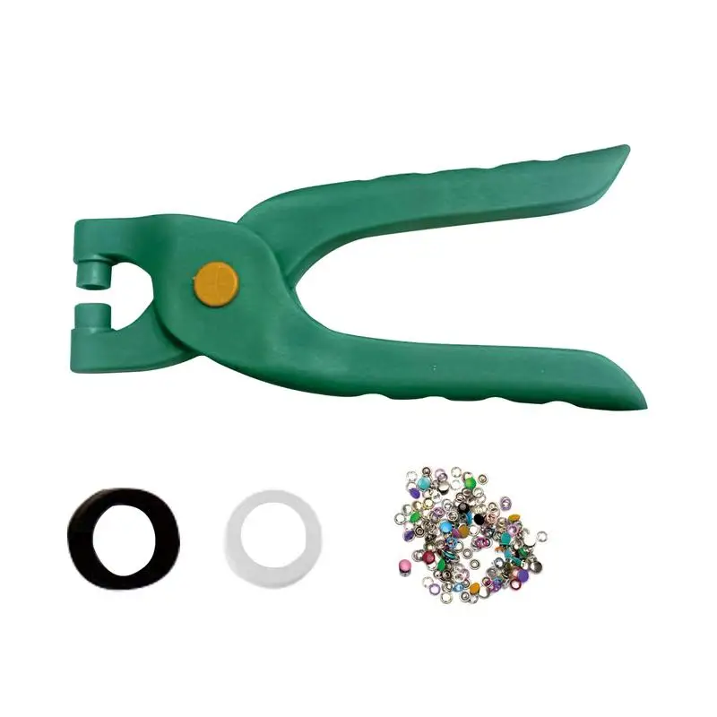 Eyelet Pliers Set Heavy Duty Grommet Tool Kit Heavy Duty Grommet Hand Press With 200 Grommets For Craft Supplies Leather Shoes