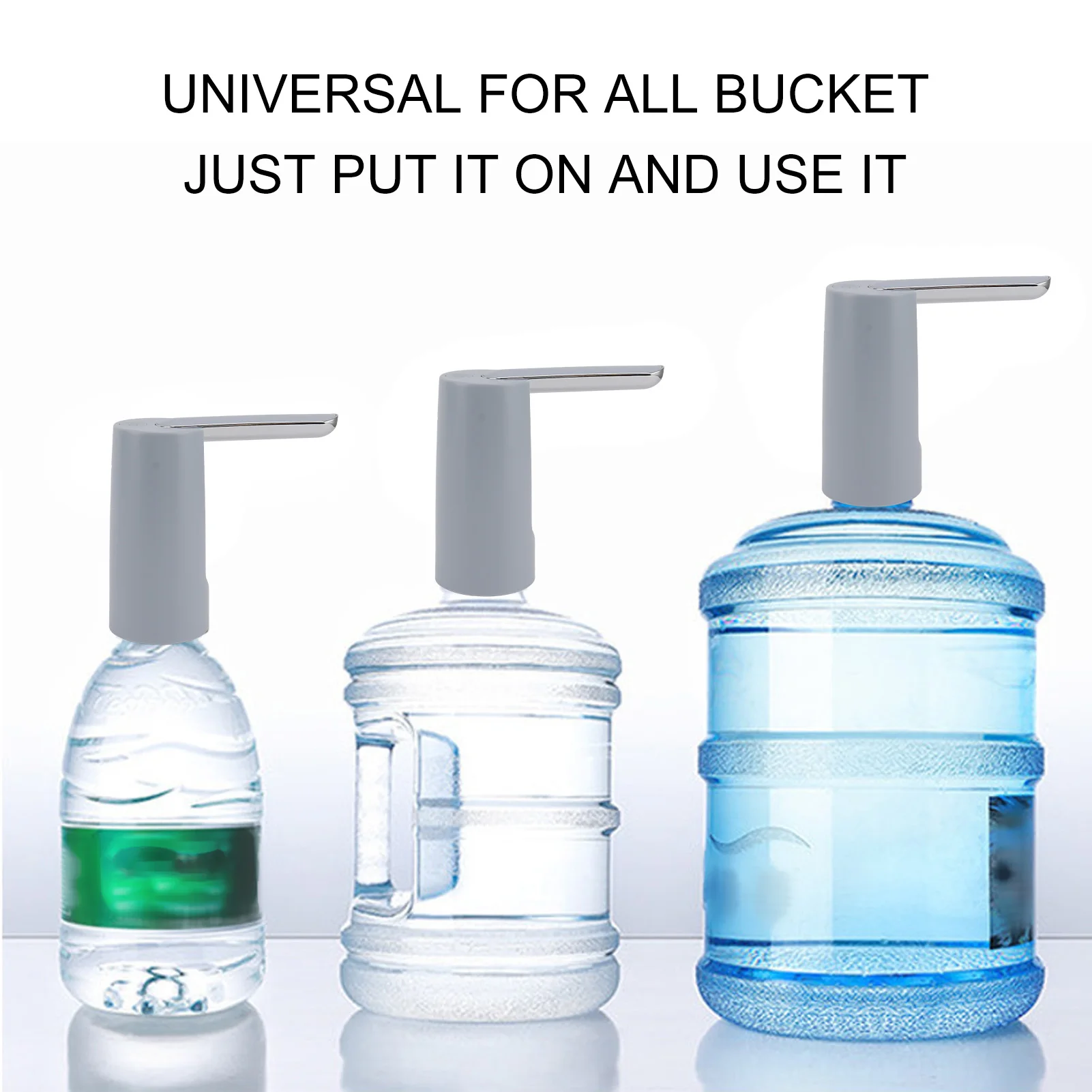 Water Bottle Dispenser 800mAh USB Charging Adjustable Speed Auto Sensing Water Bottle Pump for Universal Bucket Bottled Water