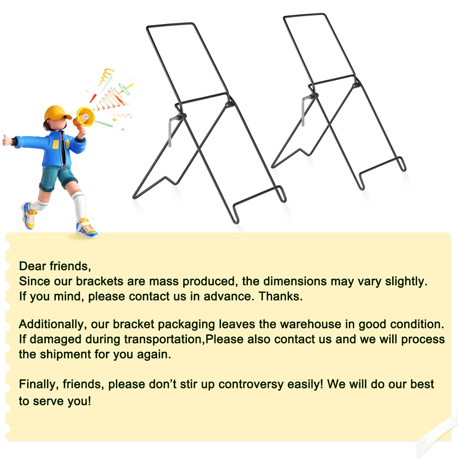 DOKIO 2pc Solar Panel Bracket for FFSP Series Products (Does Not Include Solar Panels)