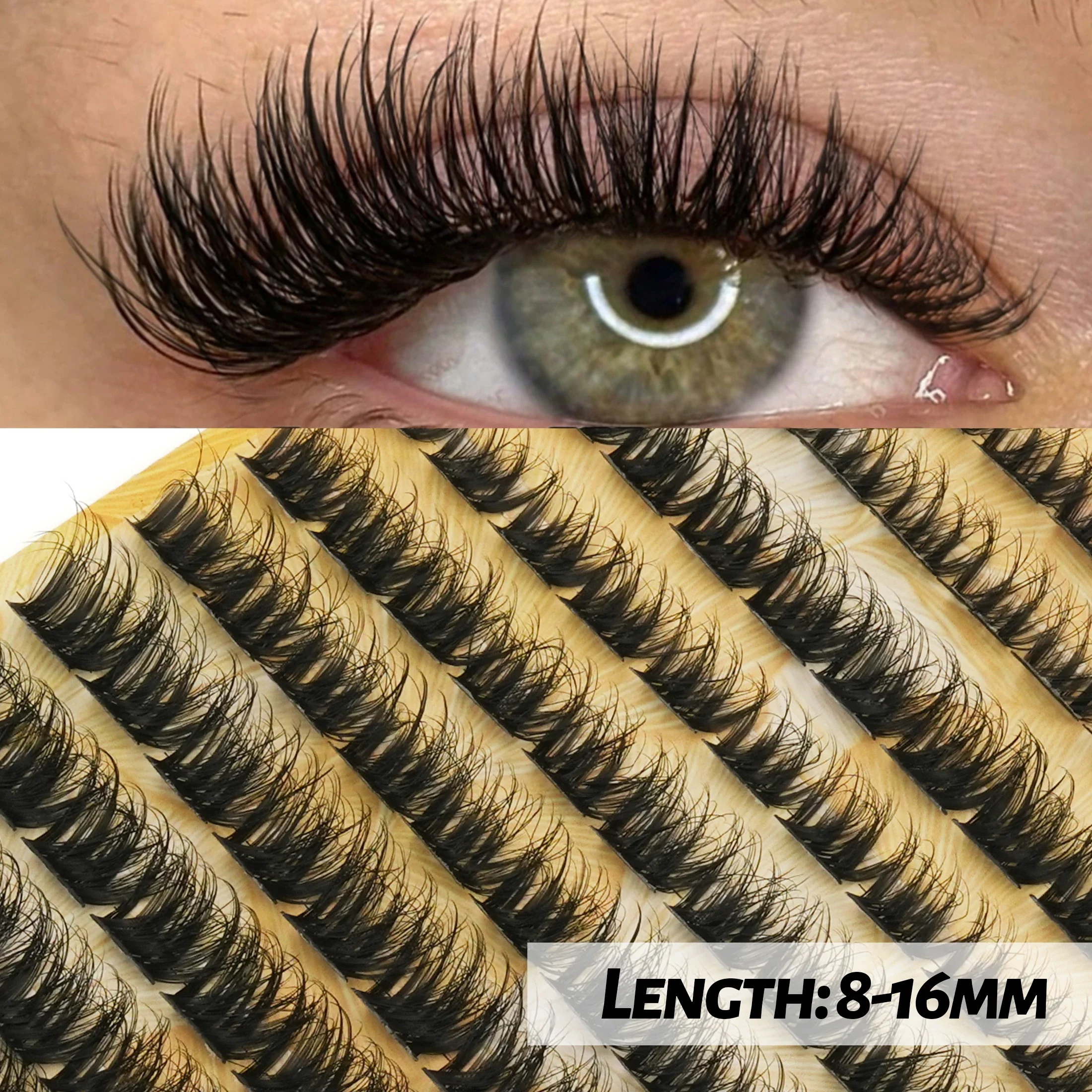 Faux Mink Lash - Multi-rij grote verpakking DIY cluster individuele