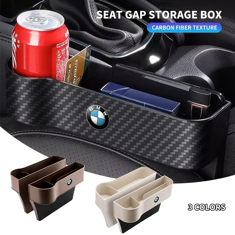 

Car Carbon Fiber Pattern Seat Storage Box For BMW M Performance E36 E60 E90 X2 X1 X3 X5 E46 E39 E70 M3 M5 M6 Auto Accessories